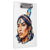 Native American Indian Lady Klembord (Rechts)