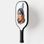 Native American Indian Lady Pickleball Paddle (Links)