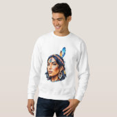 Native American Indian Lady Trui (Voorkant volledig)