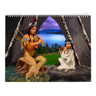 Native American Indian Monthly Calendar Kalender