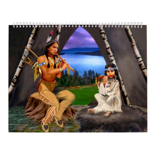 Native American Indian Monthly Calendar Kalender (Hoes)