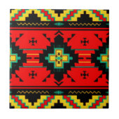 Native American Indian Ornamental Tile Tegeltje (Voorkant)