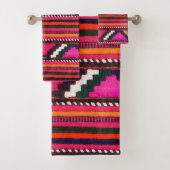 Native American Indian roze texture design Bad Handdoek (Insitu)