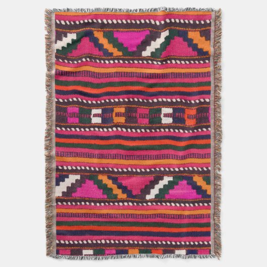 Native American Indian roze texture design Deken (Voorkant Verticaal)