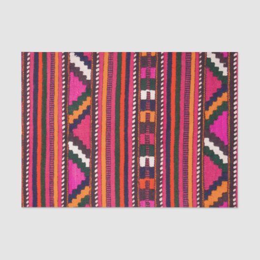 Native American Indian roze texture design Tissuepapier (Voorkant)