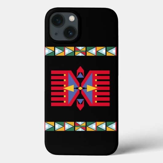 native american indian traditional textile motifs Case-Mate iPhone case (Achterkant)