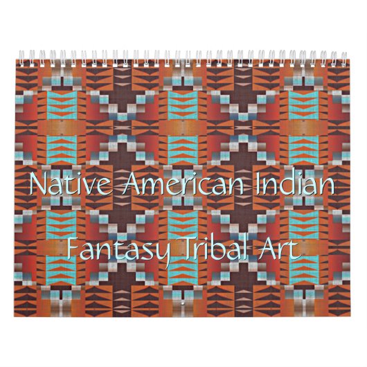 Native American Indian Tribal Pattern Art Kalender (Hoes)