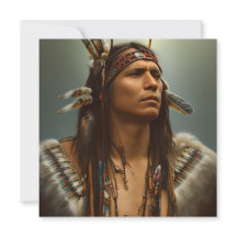 Native American Indian Warrior Graphic