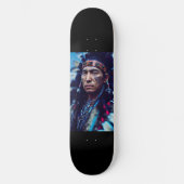 NATIVE AMERICAN INDIAN WARRIOR SKATEBOARD DECL (Voorkant)