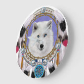 NATIVE AMERICAN INDIAN WOLF SPIRIT GROTE KLOK (Hoek)