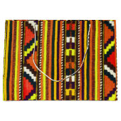 Native American Indian yellow design Large Cadeautasje (Voorkant)