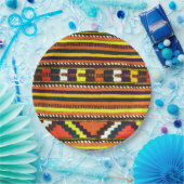 Native American Indian yellow design Papieren Bordje (Feest)