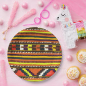 Native American Indian yellow design Papieren Bordje (Feest)