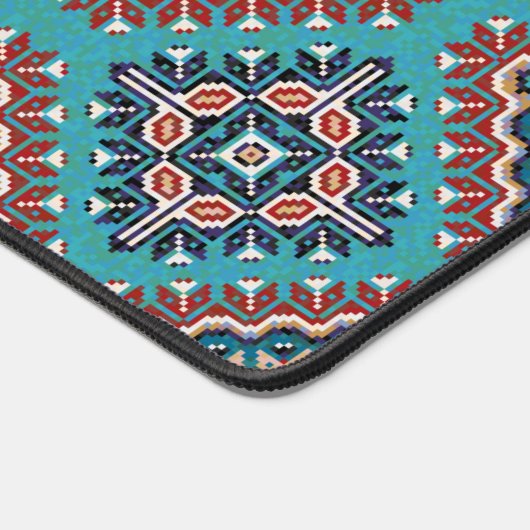 Native American Indians Navajo Mosaic Pattern Bureaumat (Hoek)