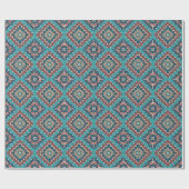Native American Indians Navajo Mosaic Pattern Cadeaupapier (Vlak)