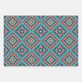 Native American Indians Navajo Mosaic Pattern Inpakpapier Vel (Voorkant)