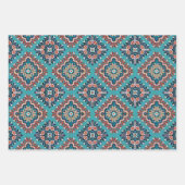 Native American Indians Navajo Mosaic Pattern Inpakpapier Vel (Voorkant 3)