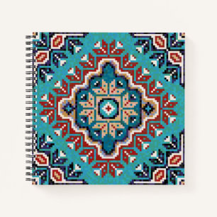 Native American Indians Navajo Mosaic Pattern Notitieboek