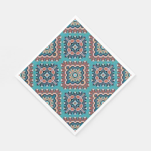 Native American Indians Navajo Mosaic Pattern Servet (Hoek)
