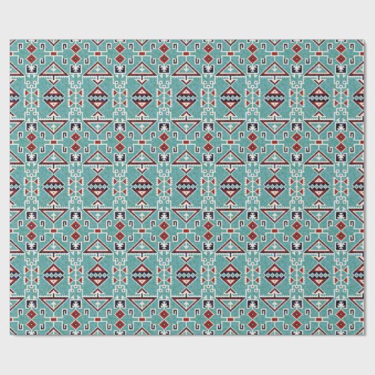 Native American Indians Navajo Pattern Cadeaupapier (Vlak)