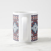 Native American Indians Navajo Pattern Grote Koffiekop (Achterkant)