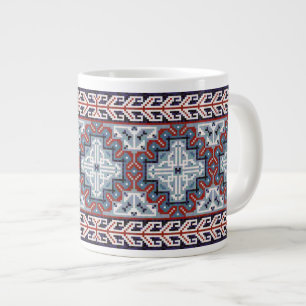 Native American Indians Navajo Pattern Grote Koffiekop