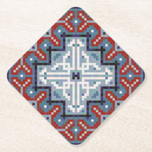 Native American Indians Navajo Pattern Kartonnen Onderzetters