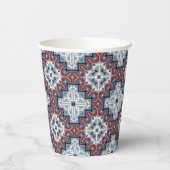 Native American Indians Navajo Pattern Papieren Bekers (Links)
