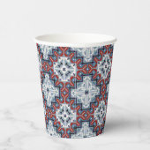 Native American Indians Navajo Pattern Papieren Bekers (Rechts)