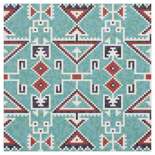 Native American Indians Navajo Pattern Stof (Swatch)