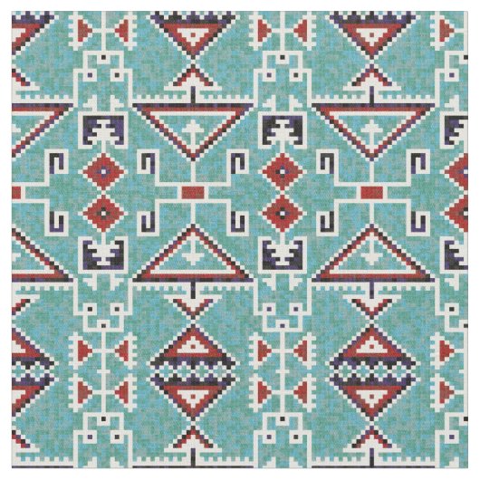 Native American Indians Navajo Pattern Stof (Close Up)