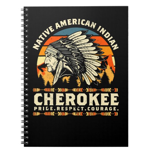 Native American Indigenous cherokee native america Notitieboek (Voorkant)