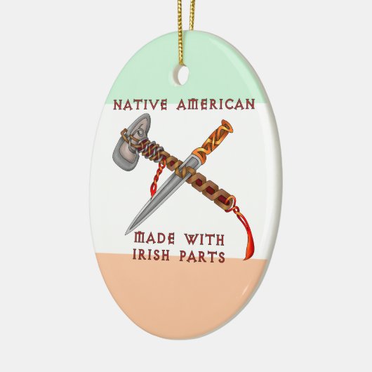 Native American/Irish Keramisch Ornament (Links)