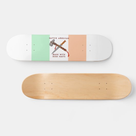 Native American/Irish Persoonlijk Skateboard (Horizontaal)