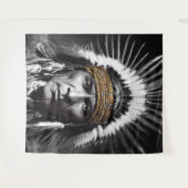 Native American Iroquois Tapestry Wandkleed (Voorkant (horizontaal))