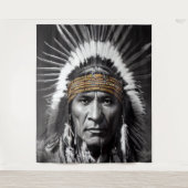 Native American Iroquois Tapestry Wandkleed (Voorkant)