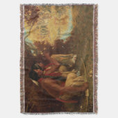  Native American, jagen op Deer door Couse Deken (Voorkant Verticaal)