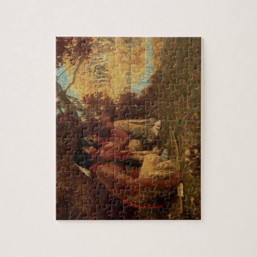 Native American, jagen op Deer door Couse Legpuzzel (Verticaal)