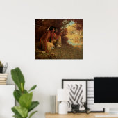  Native American, jagen op Deer door Couse Poster (Thuiskantoor)