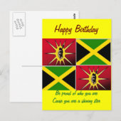 Native american-Jamaican Briefkaart (Voorkant / Achterkant)