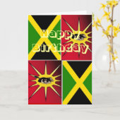 Native american-Jamaican Kaart (Gele Bloem)