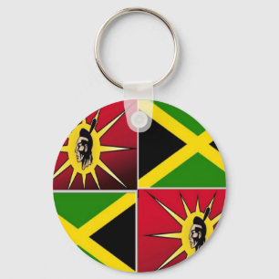 Native american-Jamaican Sleutelhanger
