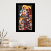 Native American Jesus & Saints Poster (Keuken)