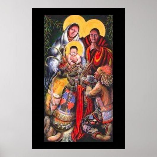 Native American Jesus & Saints Poster (Voorkant)