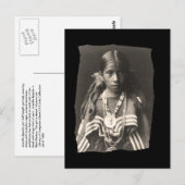 Native American Jicarilla Apache girl in F Briefkaart (Voorkant / Achterkant)