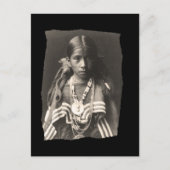 Native American Jicarilla Apache girl in F Briefkaart (Voorkant)