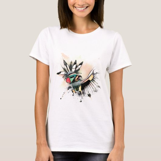 Native American Kachina Dancer T-shirt (Voorkant)