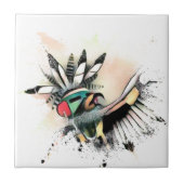 Native American Kachina Dancer Tegeltje (Voorkant)
