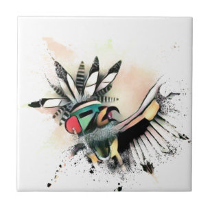 Native American Kachina Dancer Tegeltje