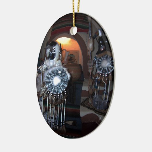 Native American Kachina Dolls Keramisch Ornament (Links)